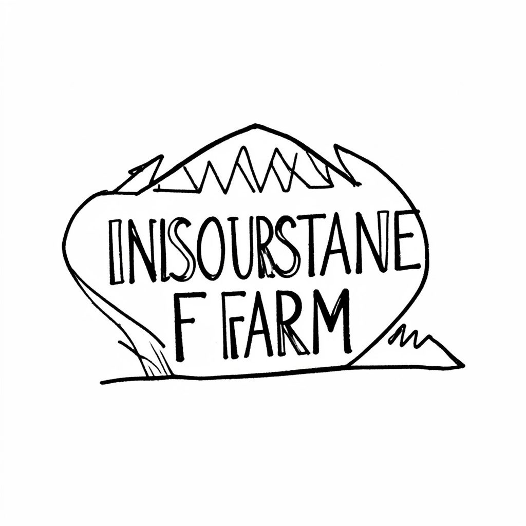 Hand-drawn ink illustration of a farmhouse and open field under a wide sky, rendered in warm browns and muted greens, conveying a calm, protective mood