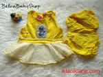 Stelan Salur Kucing Mutiara Yellow (Free Belt)
